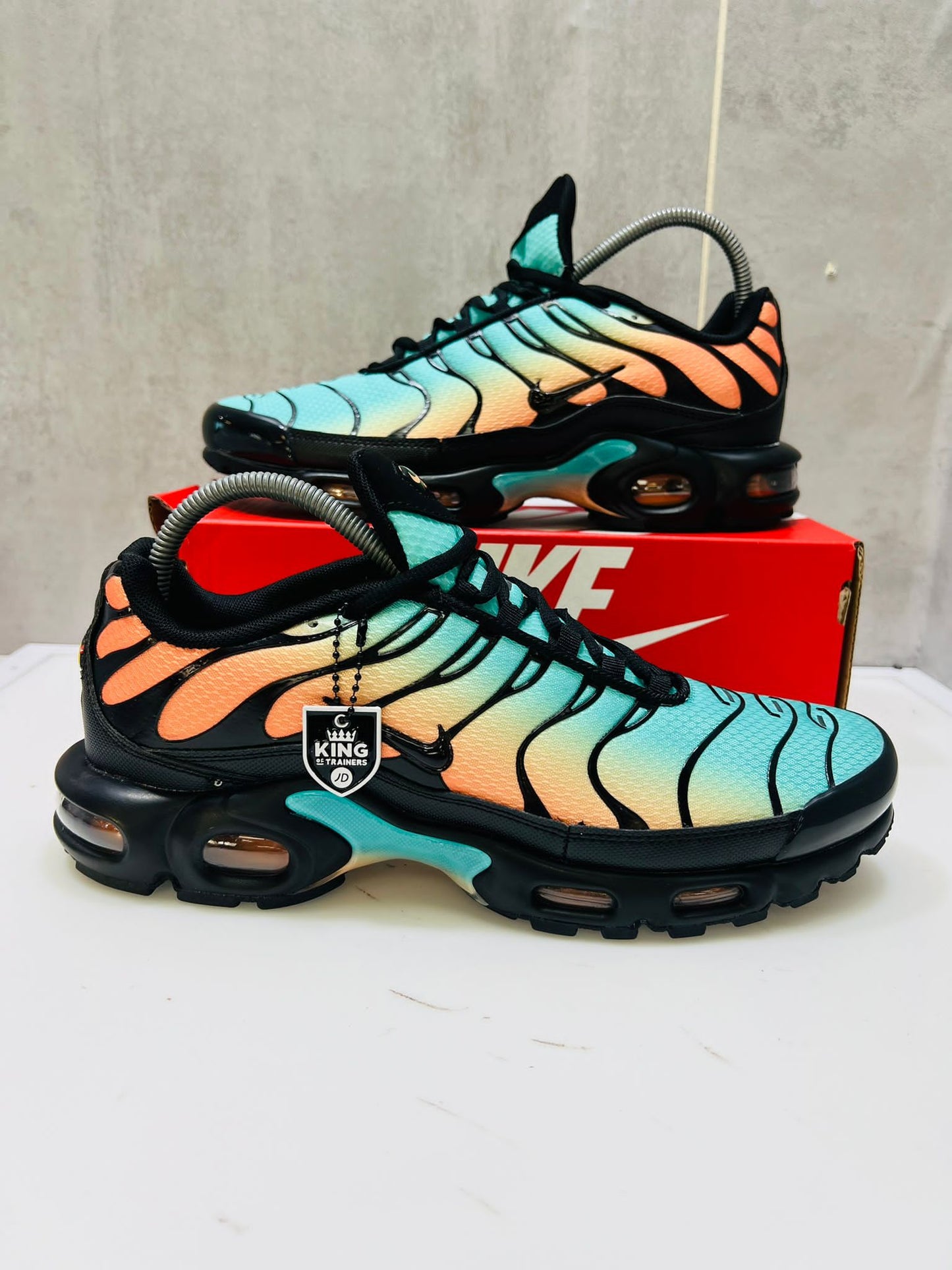 Nike Air Max Plus TN's Trainers Black White Athletic Shoes