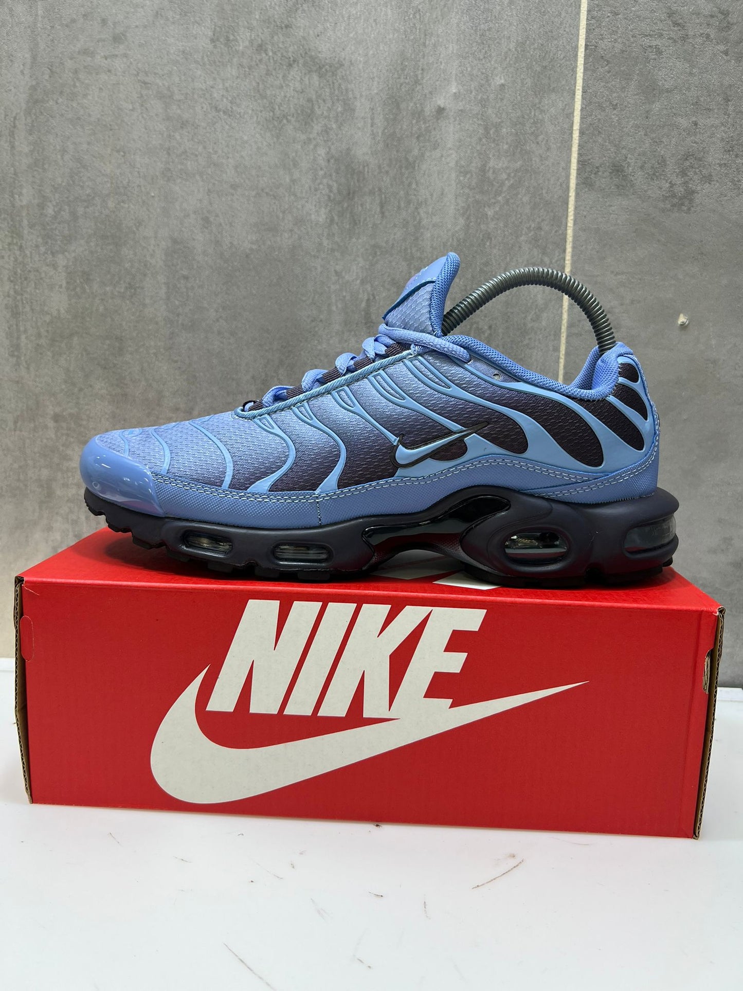 Nike Air Max Plus TN Sky Blue Black Mesh Trainers