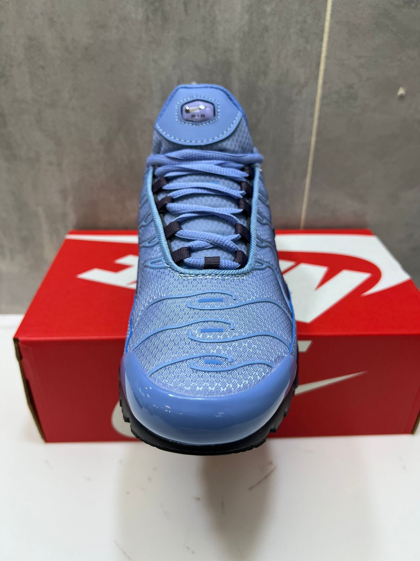 Nike Air Max Plus TN Sky Blue Black Mesh Trainers