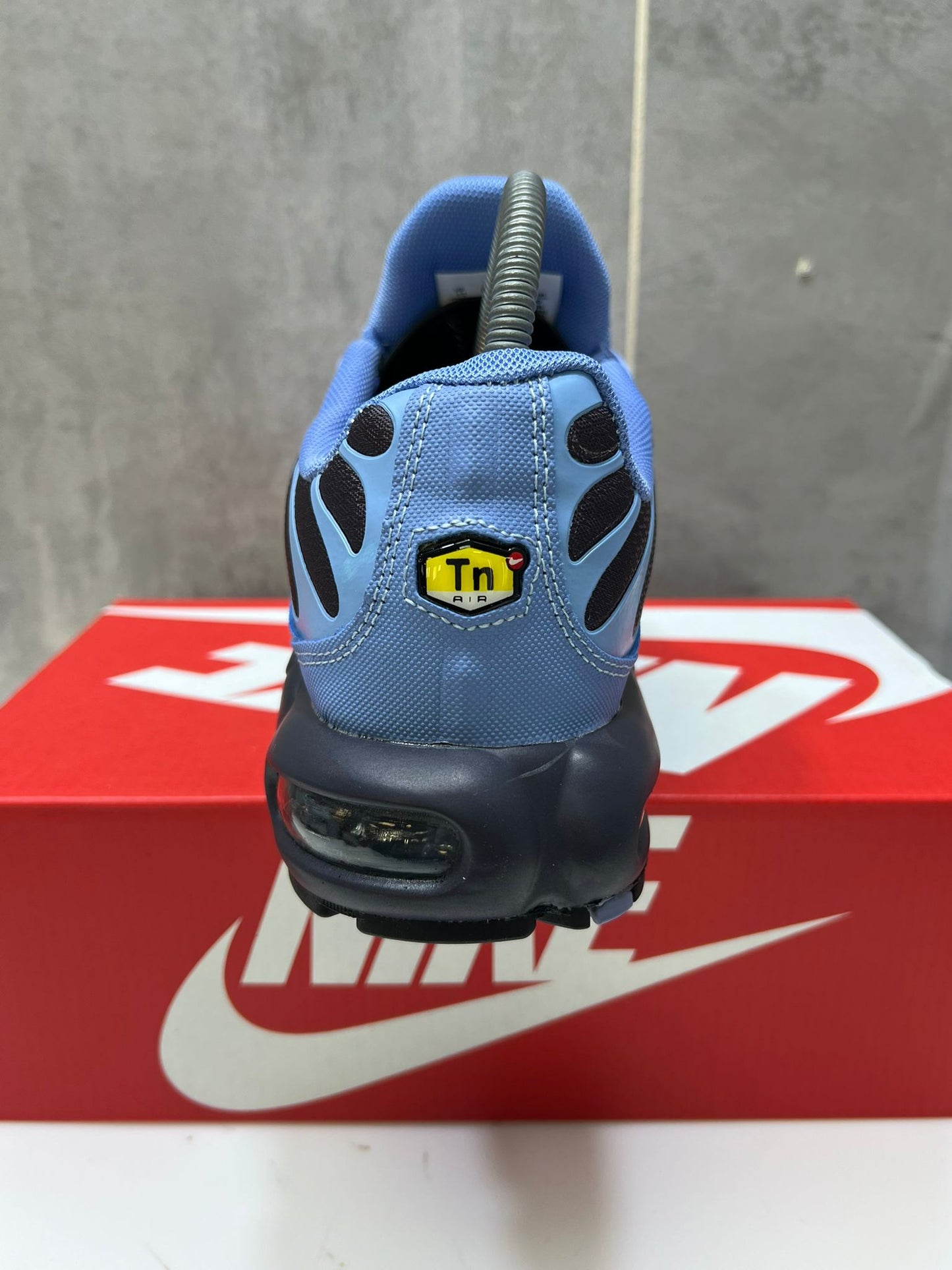 Nike Air Max Plus TN Sky Blue Black Mesh Trainers