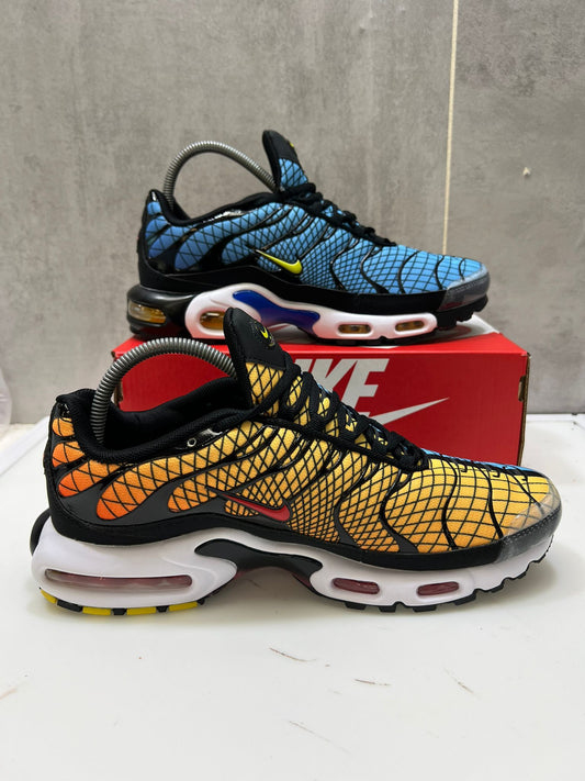 Nike Air Max Plus TN's Gradient Mesh Sneakers – Blue & Yellow